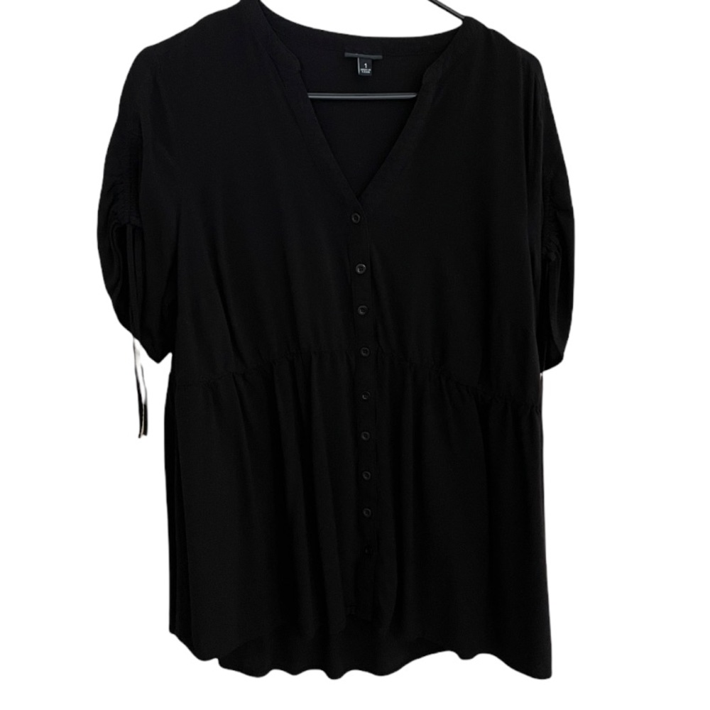Torrid Button Up with Tie Sleeves
